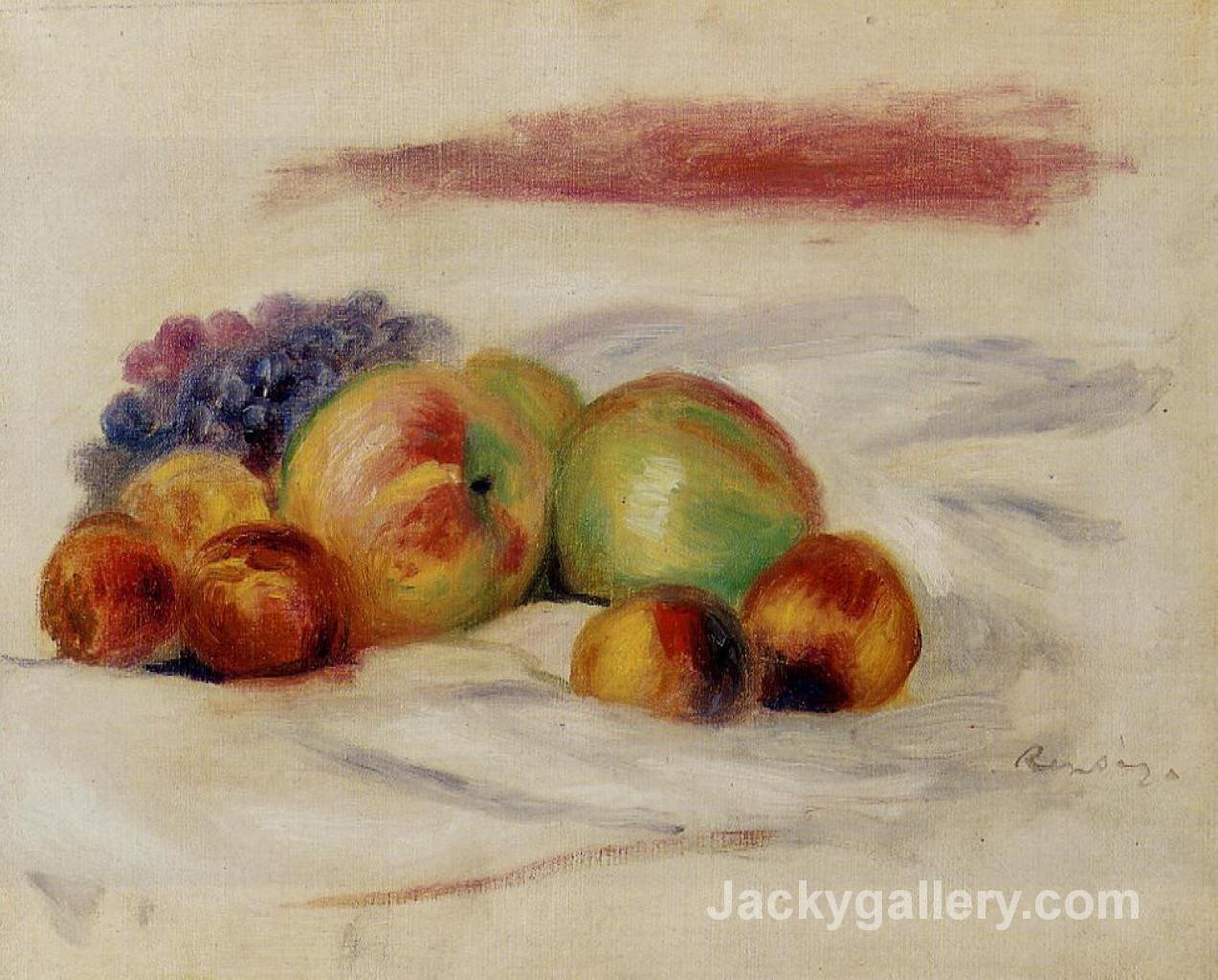 Apples and Grapes by Pierre Auguste Renoir paintings reproduction